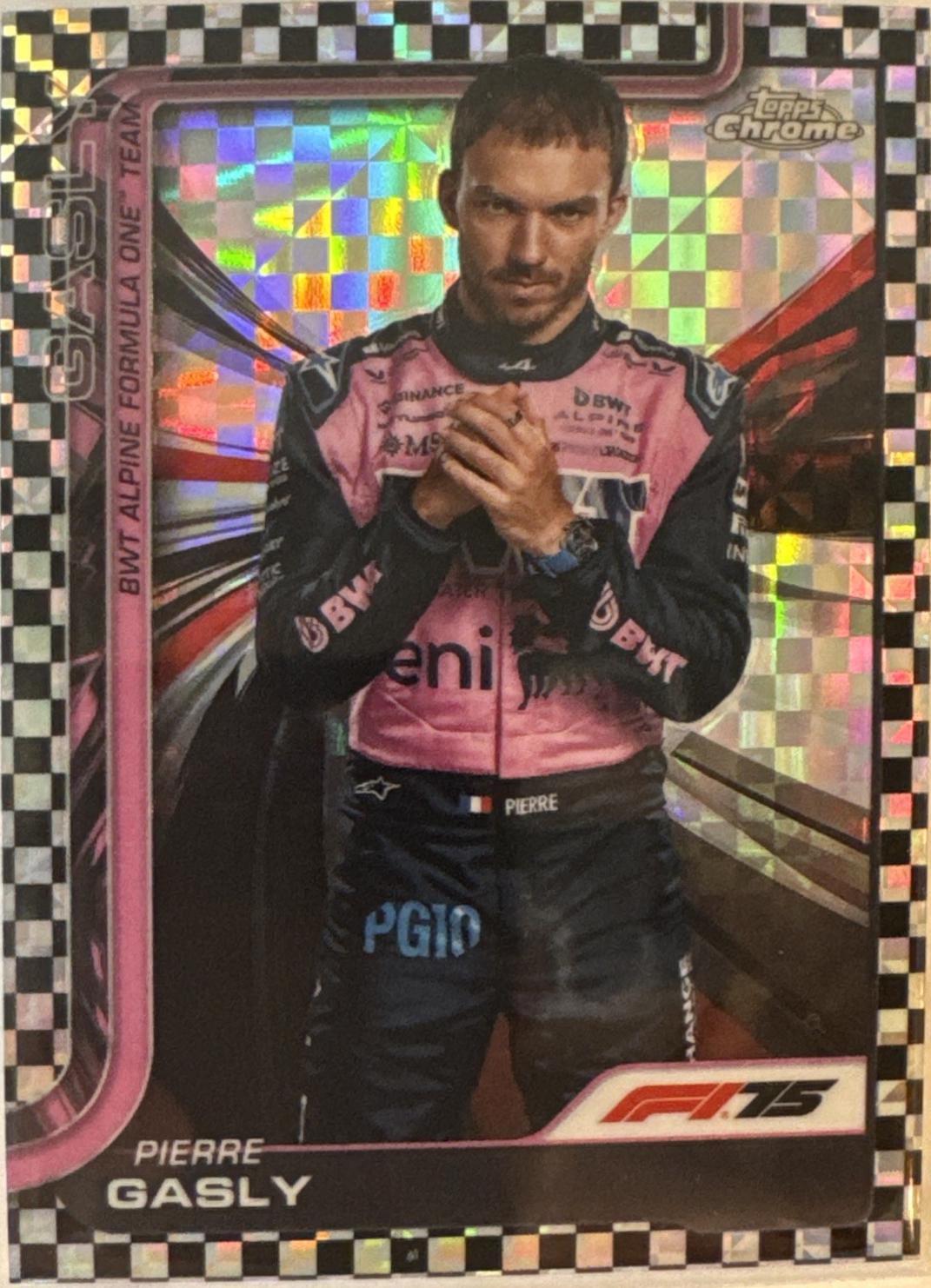 Pierre Gasly [Checker Flag Refractor] #16