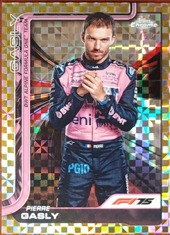 Pierre Gasly [Gold Checker Flag Refractor] #16