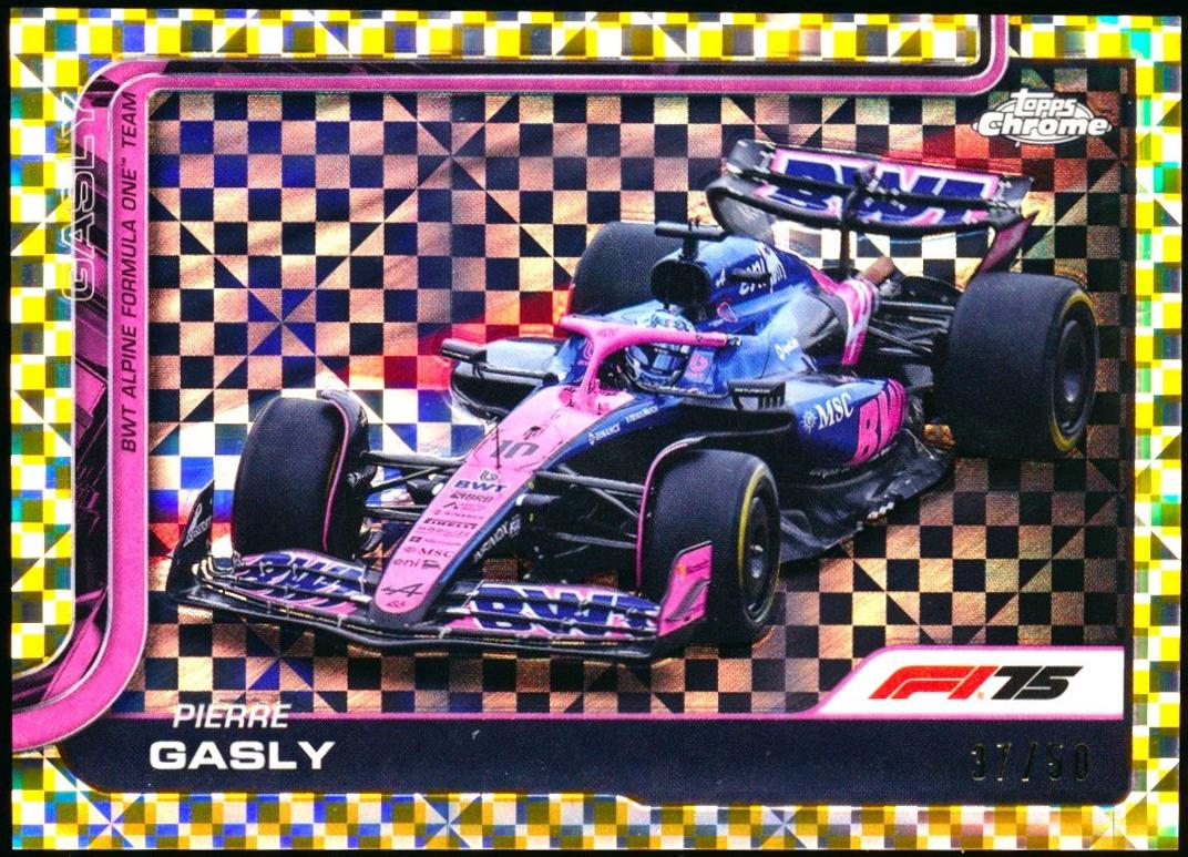 Pierre Gasly [Gold Checker Flag Refractor] #88