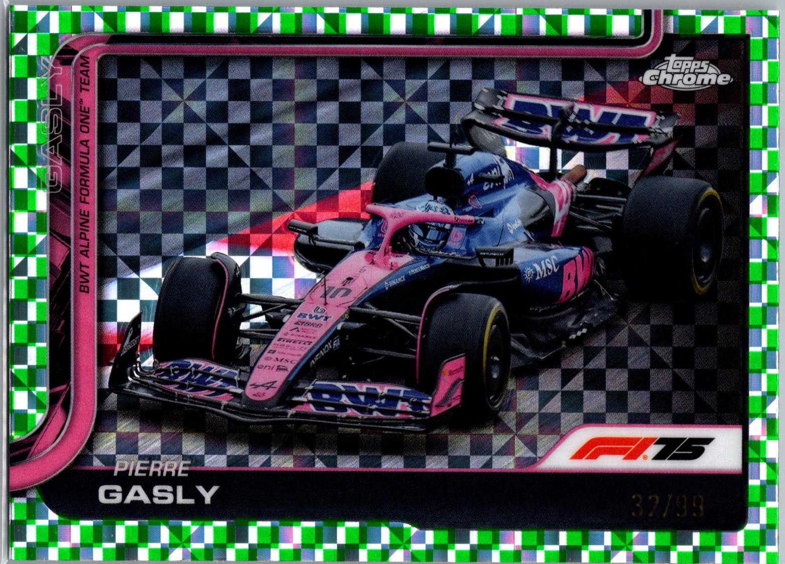 Pierre Gasly [Green Checker Flag Refractor] #88