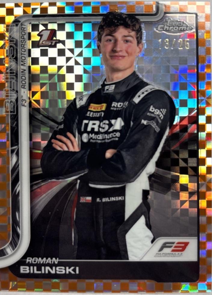 Roman Bilinski [Orange Checker Flag Refractor] #69
