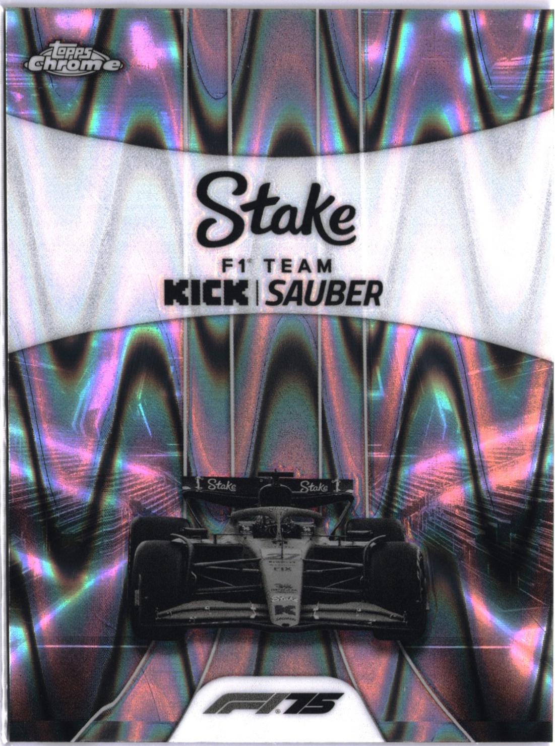 Stake F1 Team KICK Sauber [Black White RayWave Refractor] #183