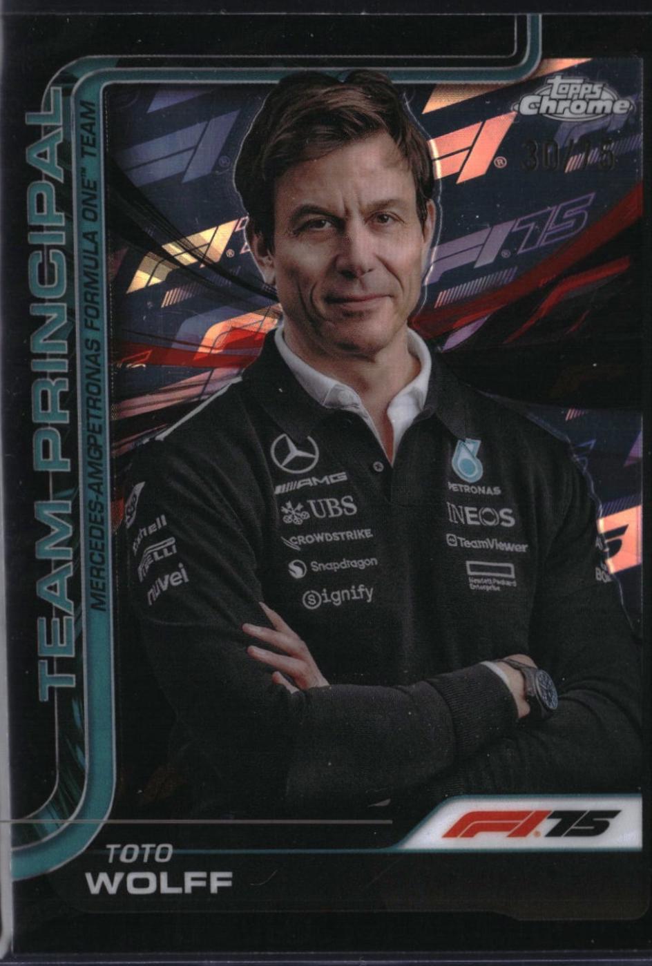 Toto Wolff [75th Anniversary Refractor] #195