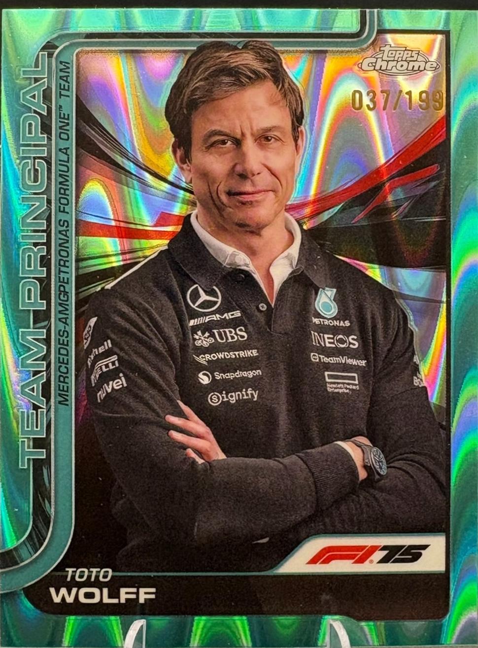 Toto Wolff [Aqua Raywave Refractor] #195