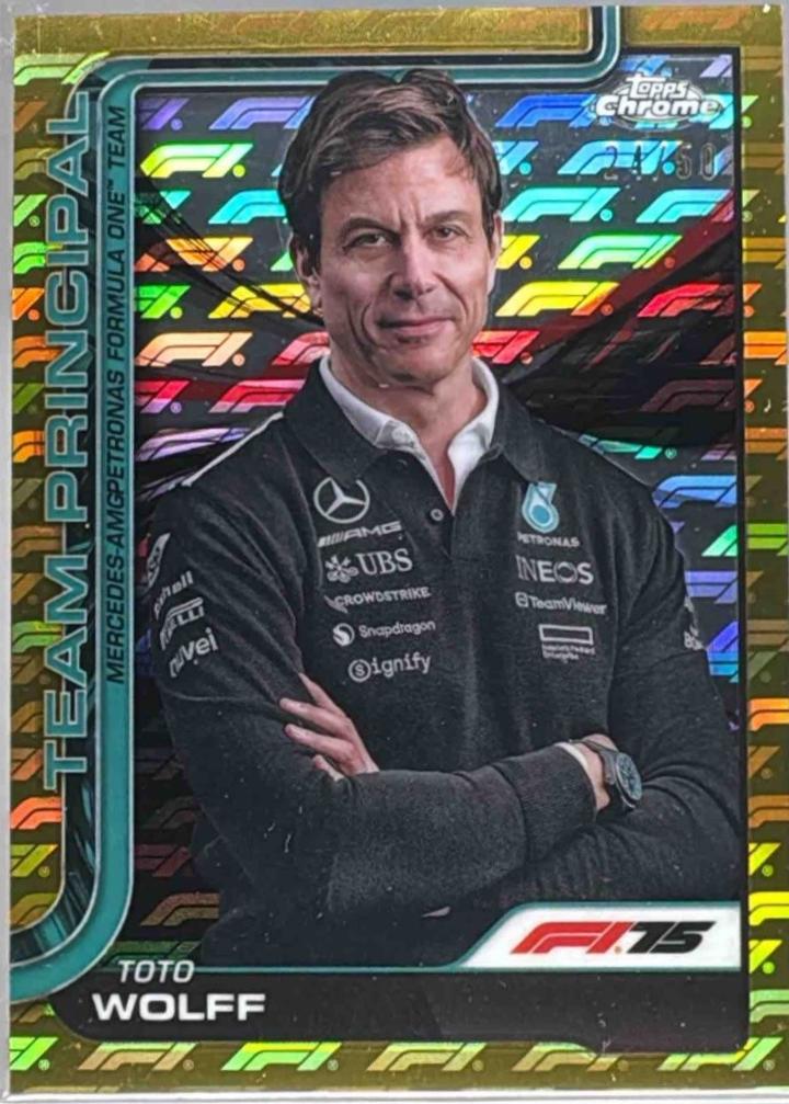 Toto Wolff [Gold Refractor] #195
