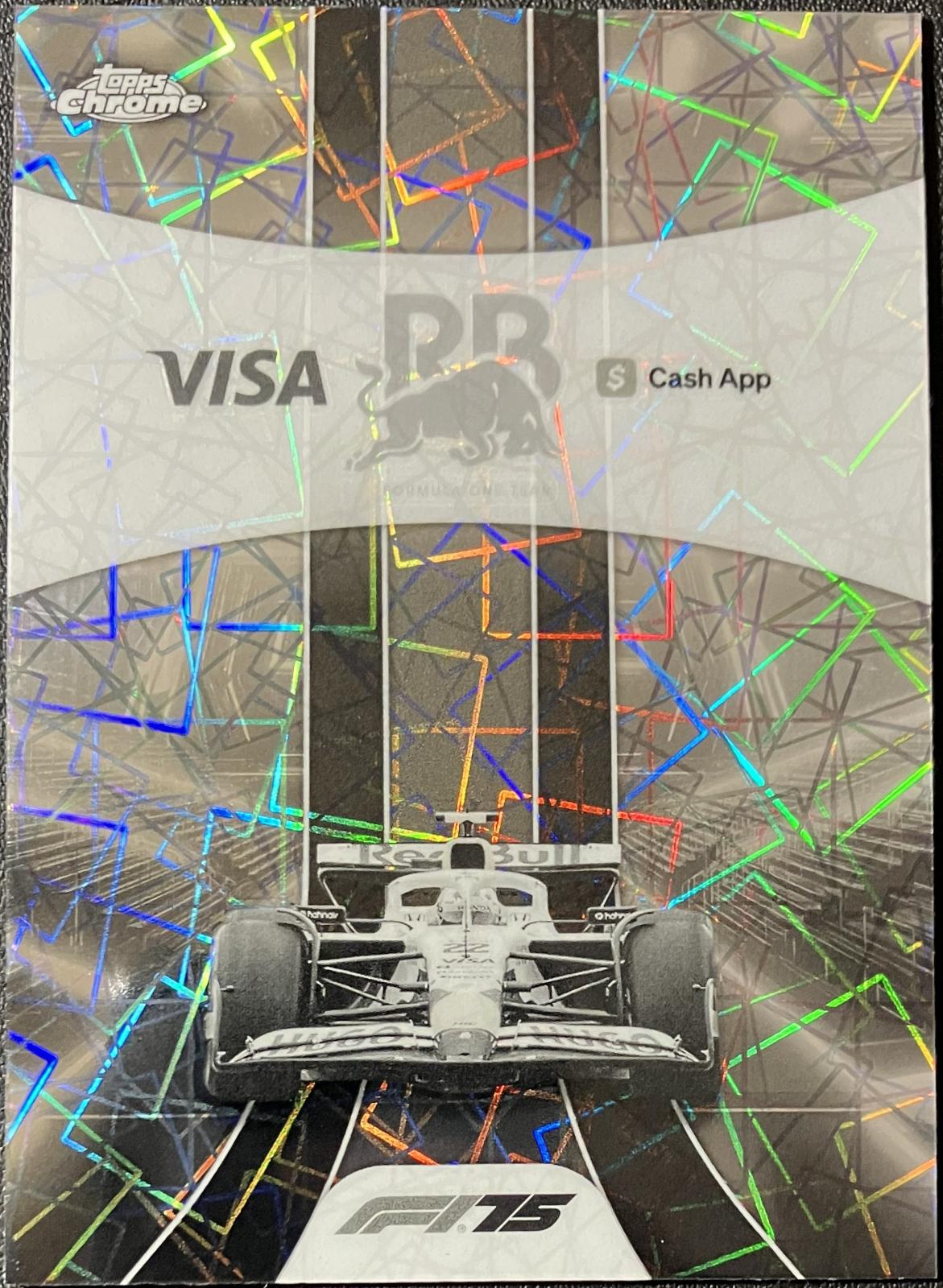 Visa Cash App Racing Bulls [Black White Lazer Refractor] #179