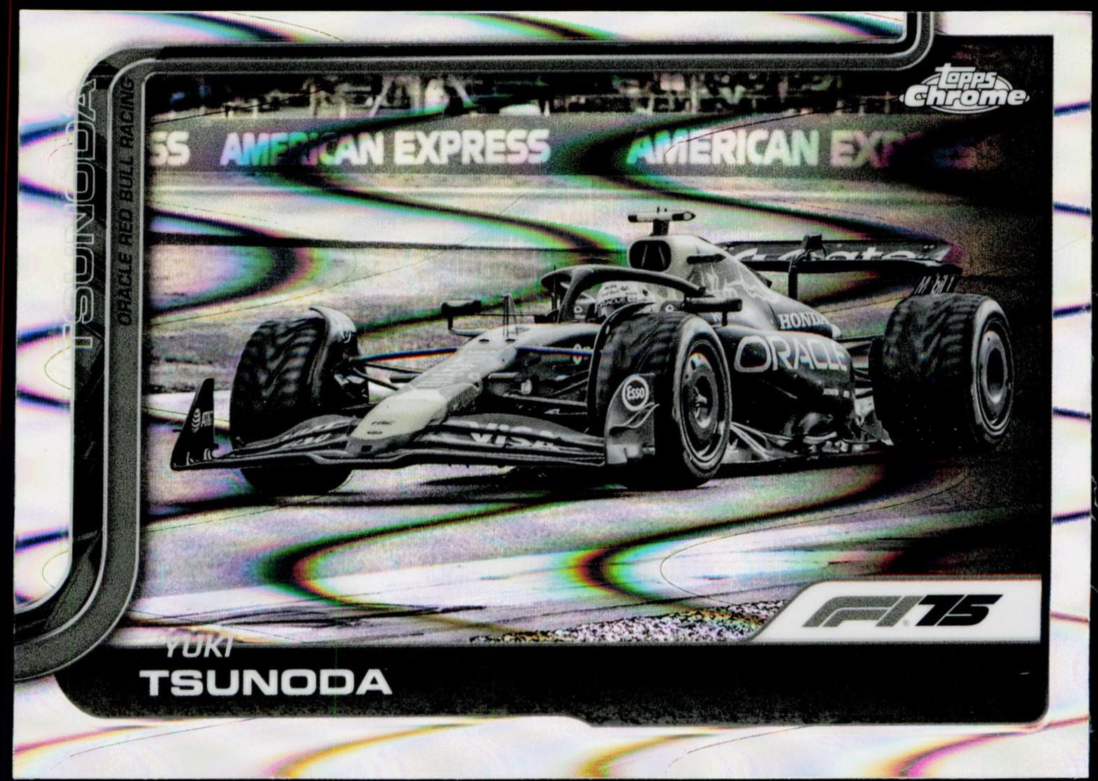 Yuki Tsunoda [Black White RayWave Refractor] #74