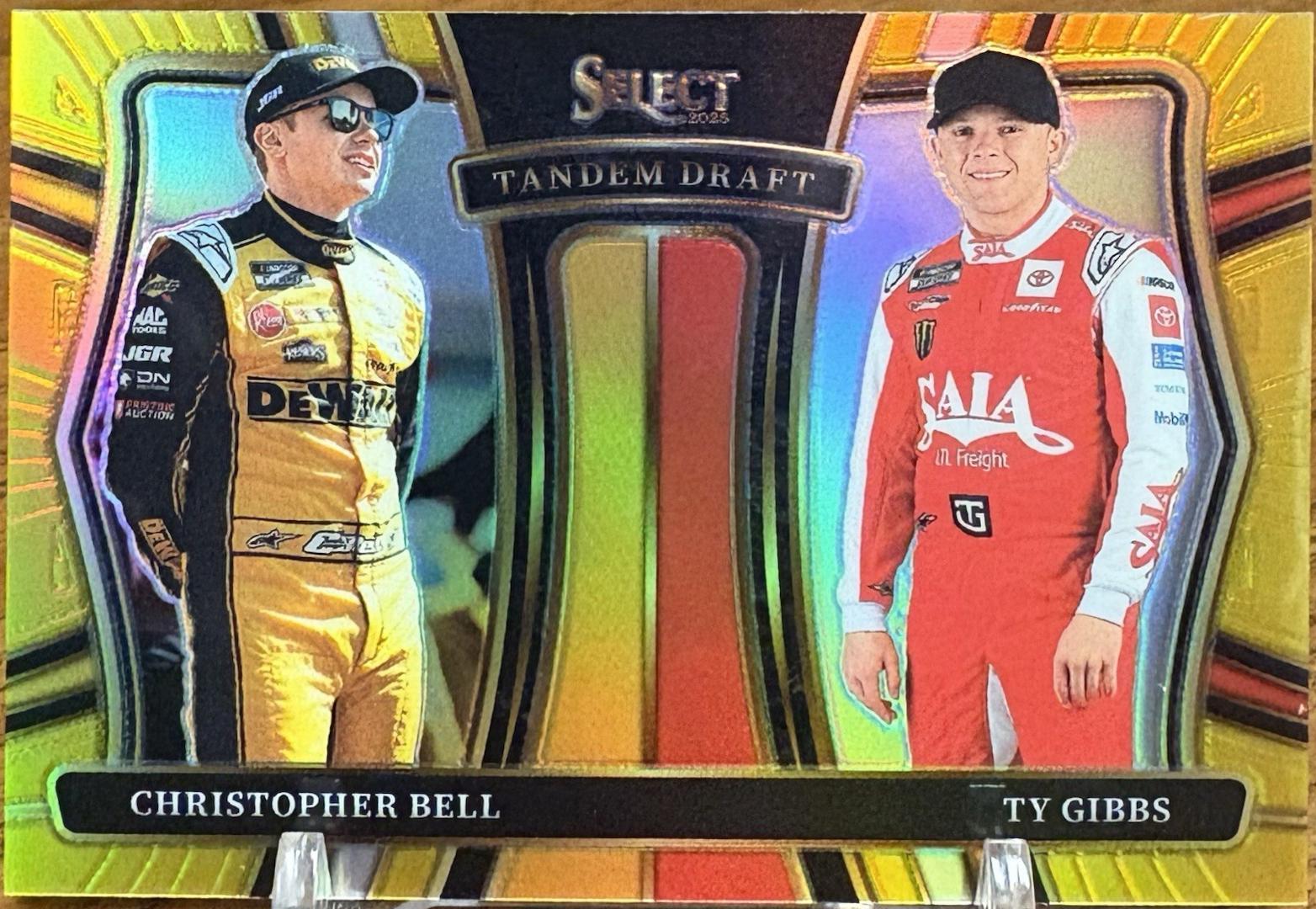 Christopher Bell / Ty Gibbs [Gold Prizm] #4