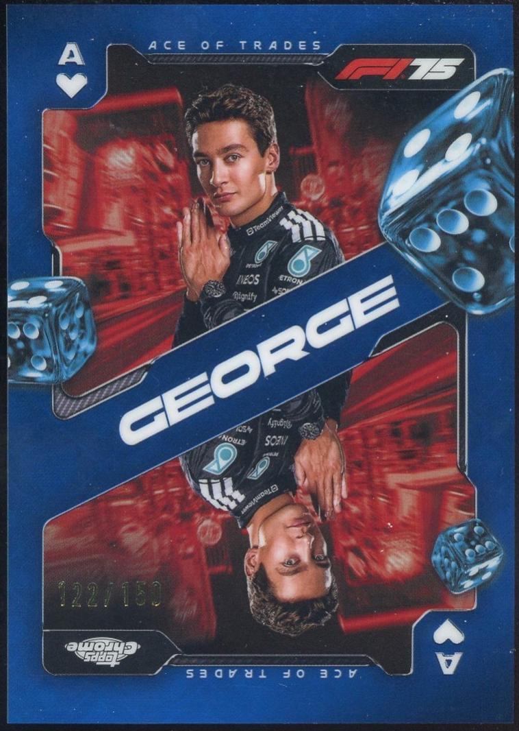 George Russell [Blue Refractor] #SCA-1