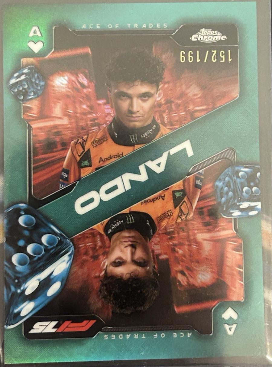 Lando Norris [Aqua Refractor] #SCA-4