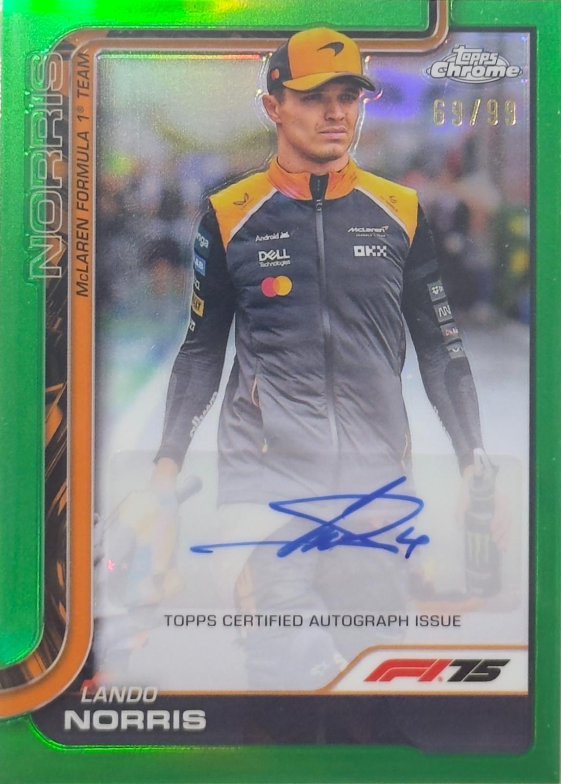 Lando Norris [Green Refractor] #CAC-NOR