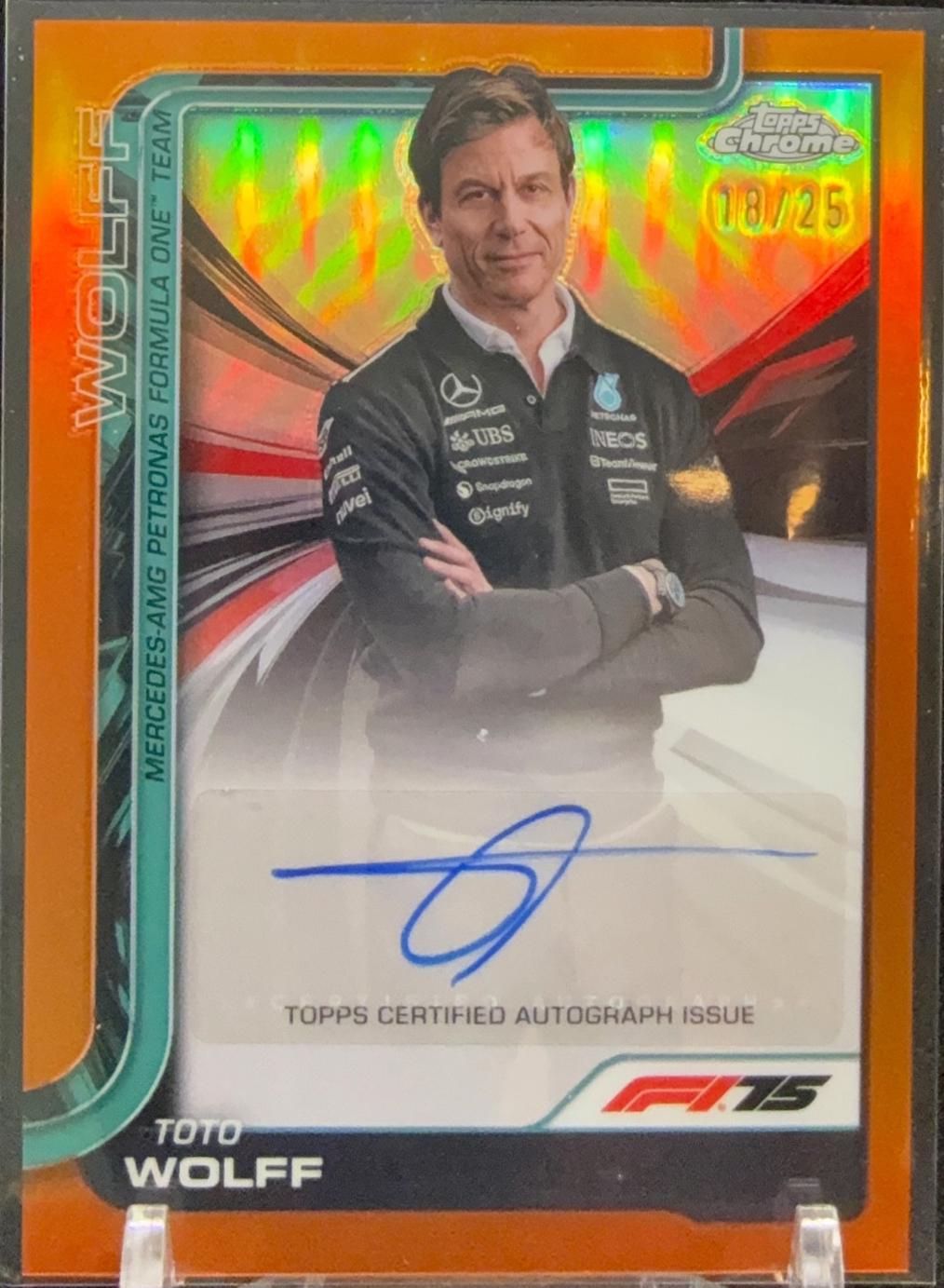 Toto Wolff [Orange Refractor] #CAC-WOL
