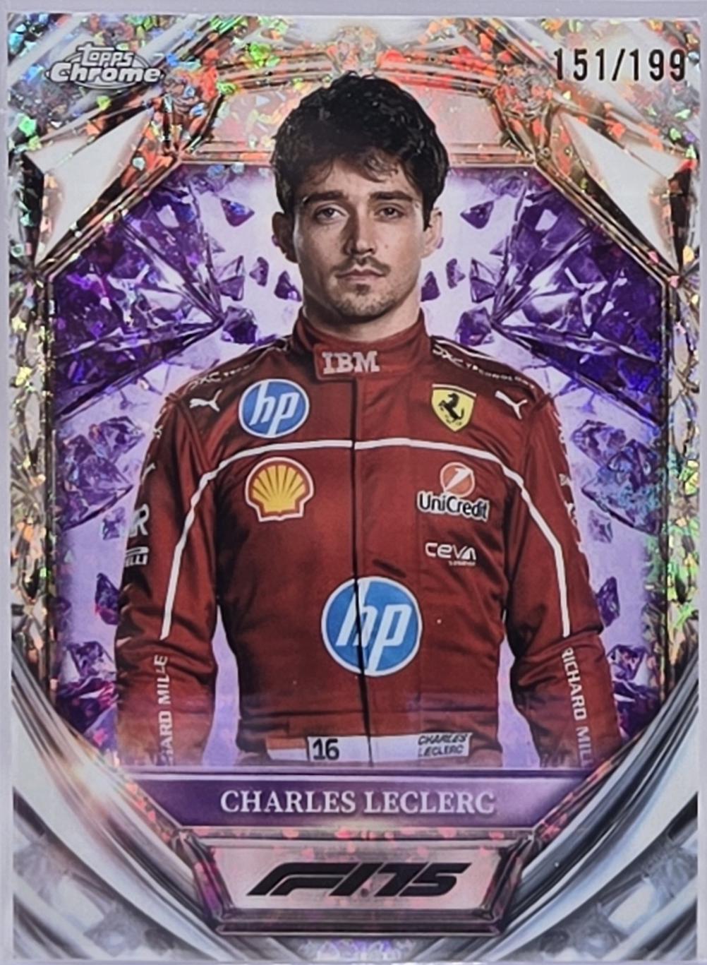 Charles Leclerc [Purple Mini-Diamond Refractor] #D75-3