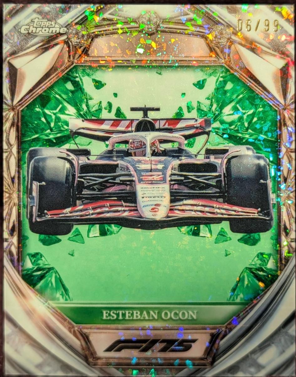 Esteban Ocon [Green Mini-Diamond Refractor] #D75-33
