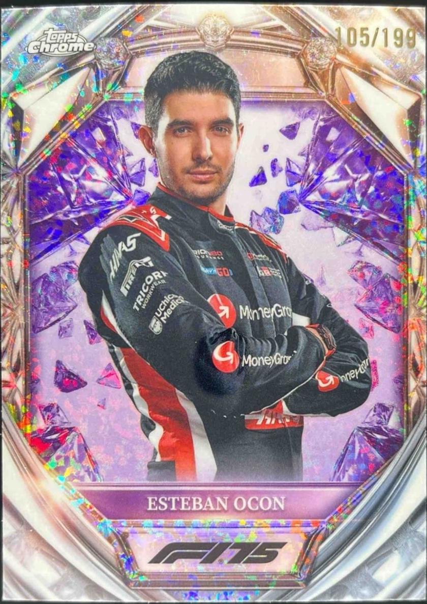 Esteban Ocon [Purple Mini-Diamond Refractor] #D75-13