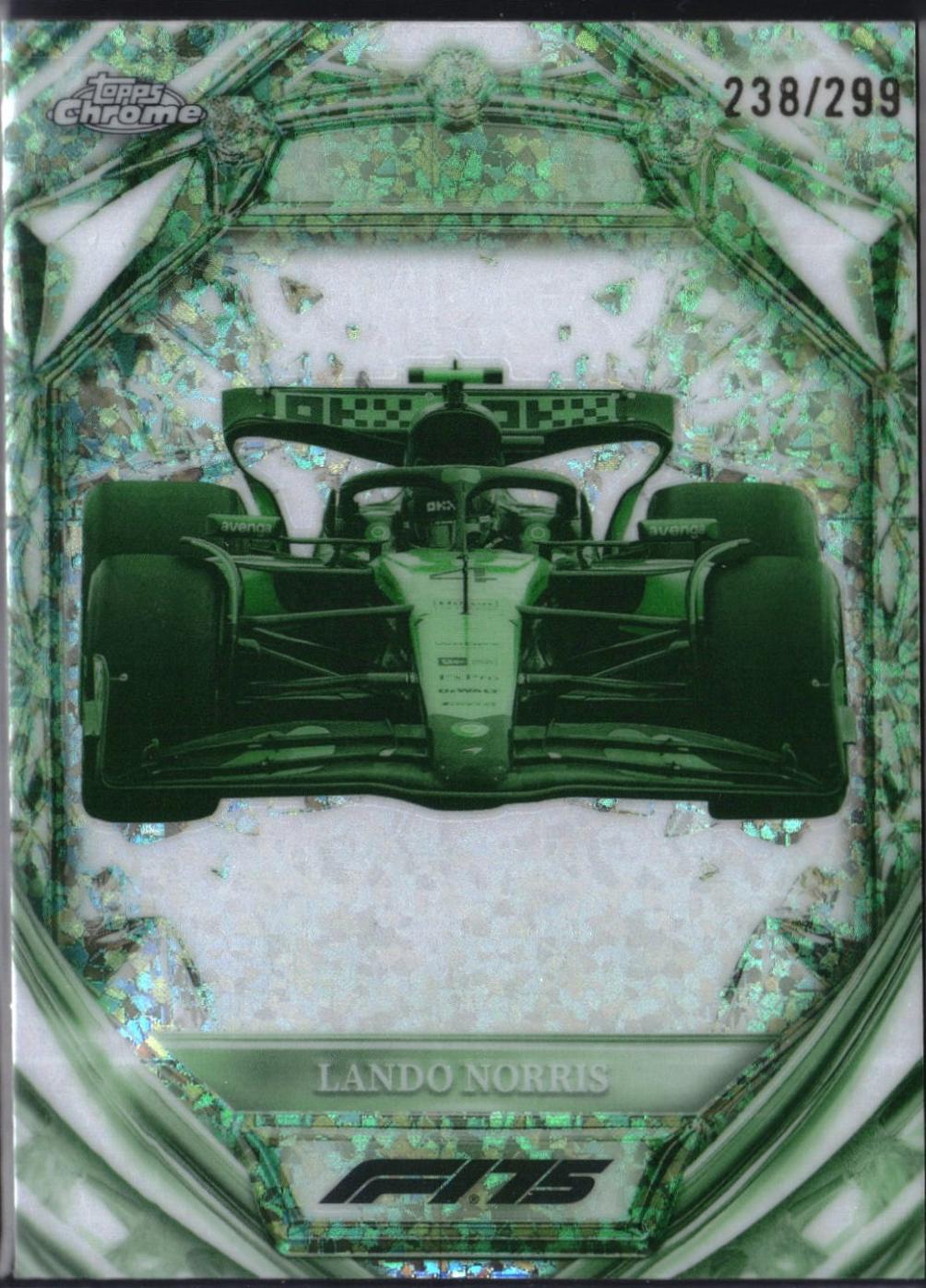 Lando Norris [Night Vision Mini-Diamond Refractor] #D75-25