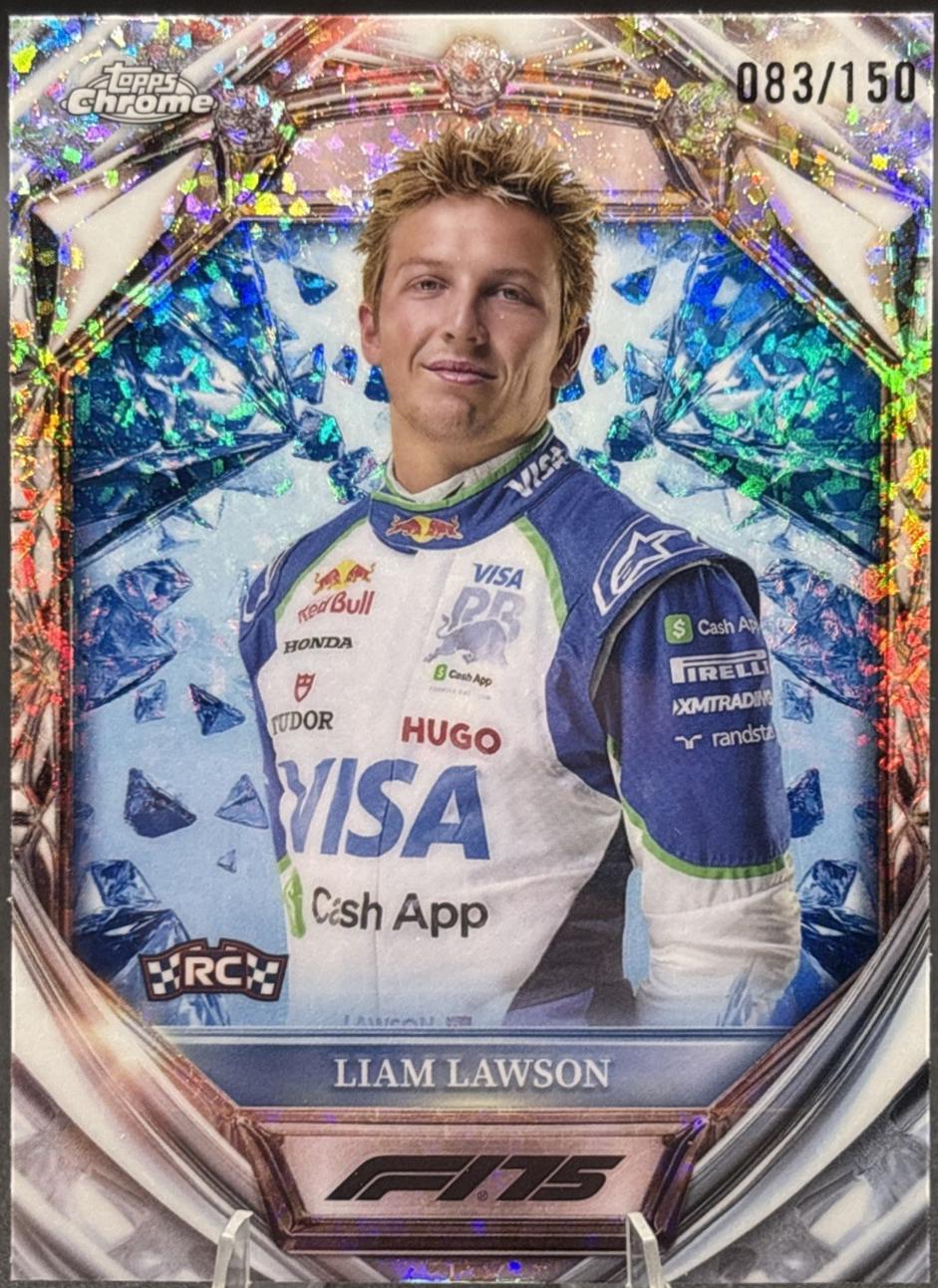 Liam Lawson [Blue Mini-Diamond Refractor] #D75-11