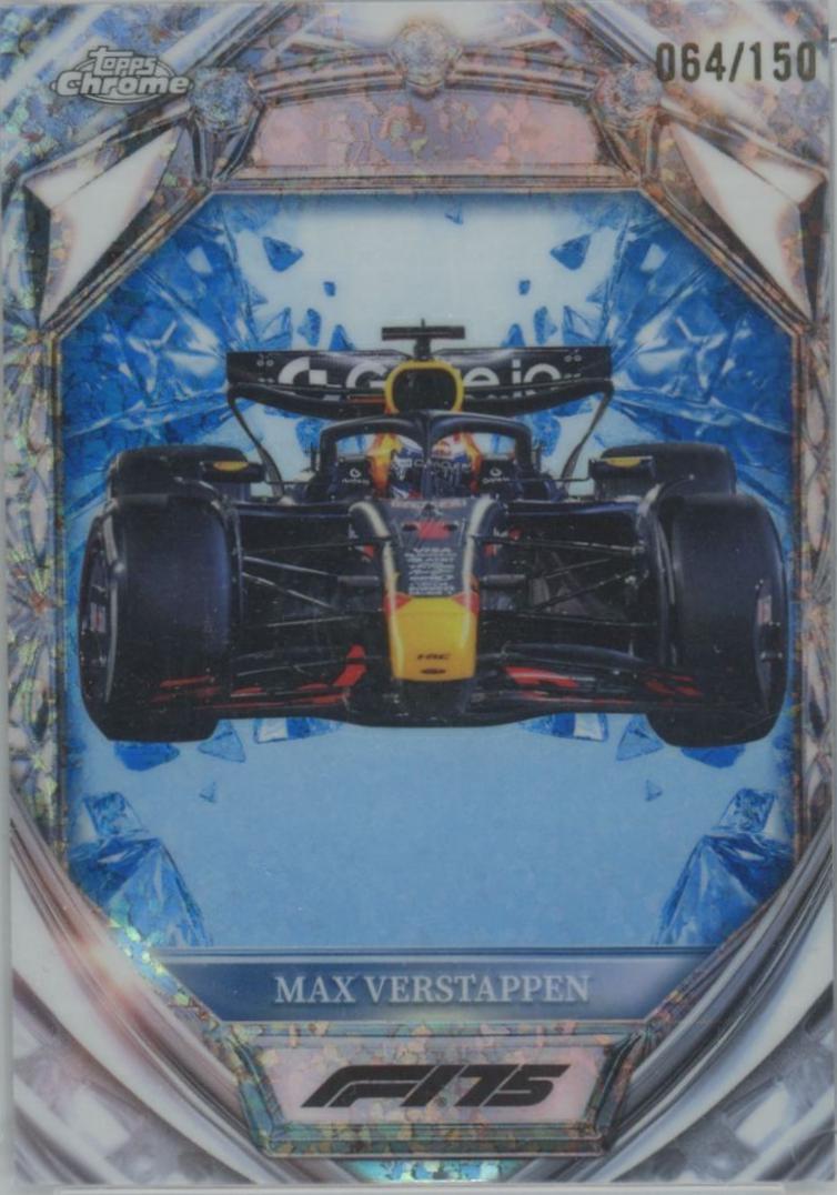 Max Verstappen [Blue Mini-Diamond Refractor] #D75-21