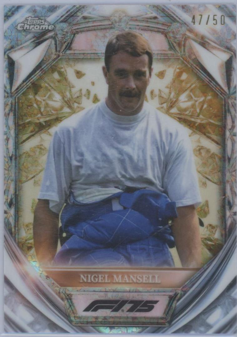 Nigel Mansell [Gold Mini-Diamond Refractor] #D75-49