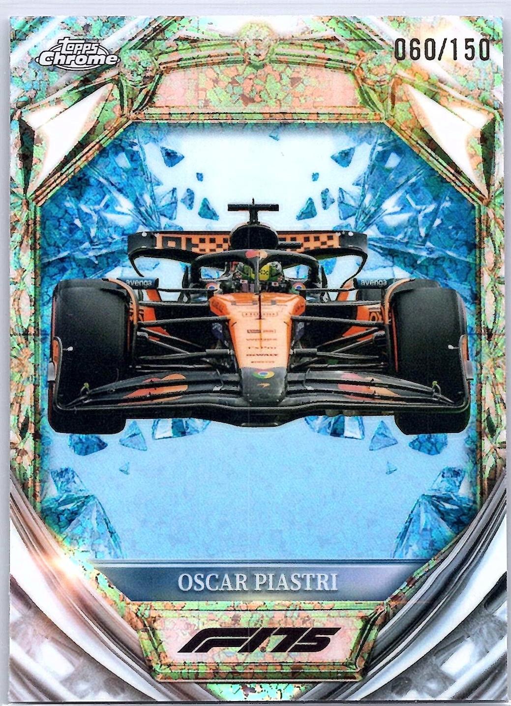 Oscar Piastri [Blue Mini-Diamond Refractor] #D75-26