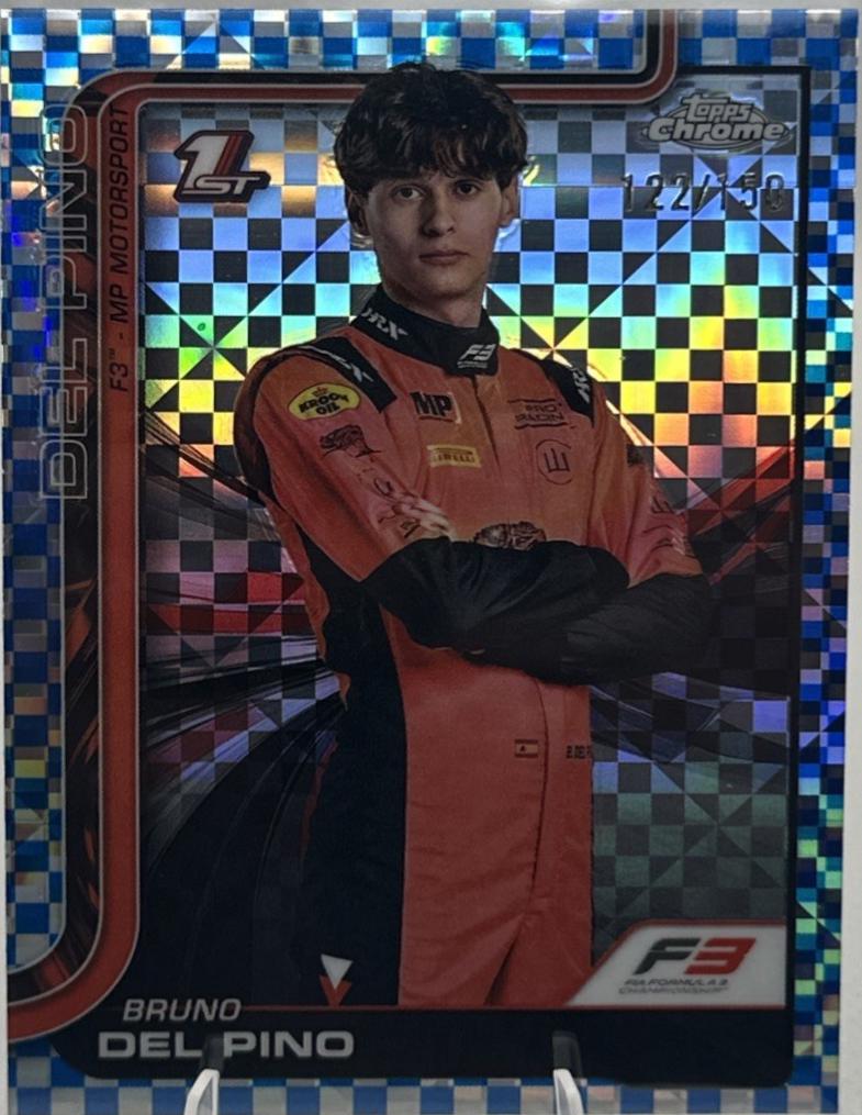 Bruno del Pino [Blue Checker Flag Refractor] #50