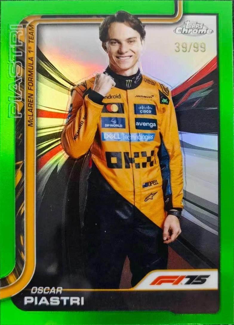 Oscar Piastri [Green Refractor] #6
