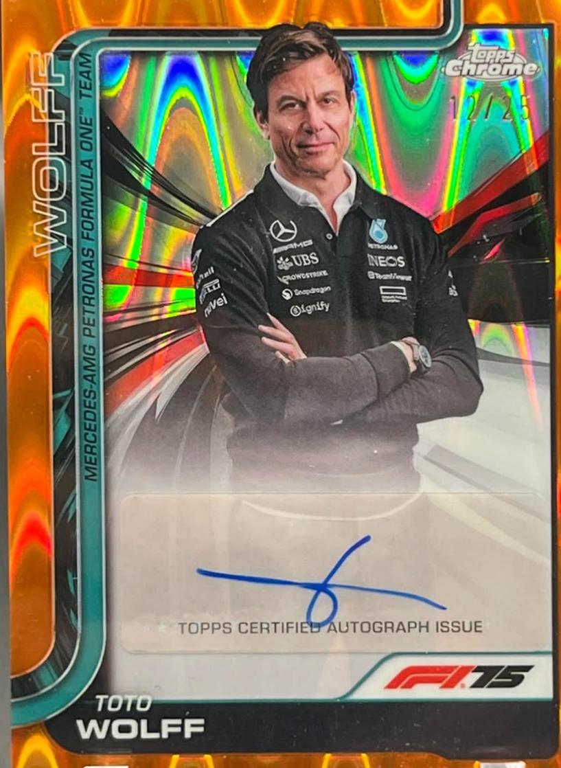 Toto Wolff [Orange RayWave] #CAC-WOL