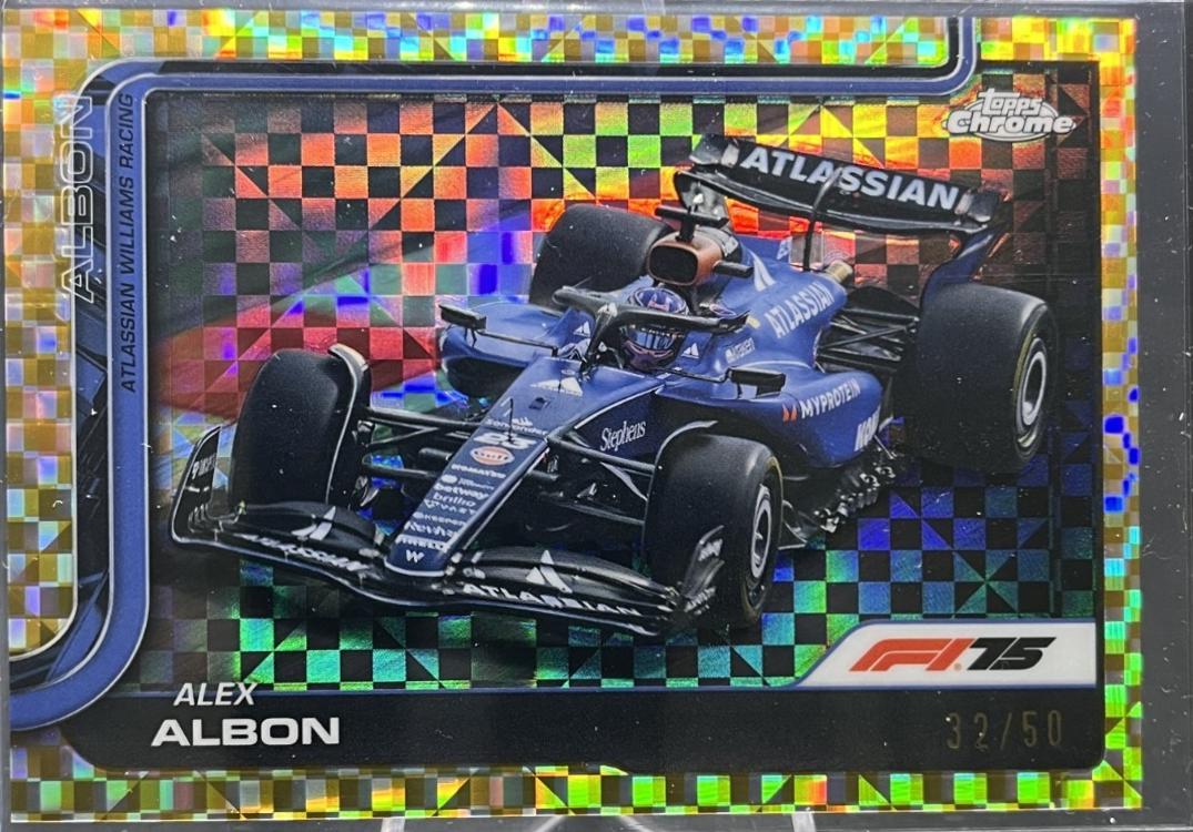 Alex Albon [Gold Checker Flag Refractor] #89