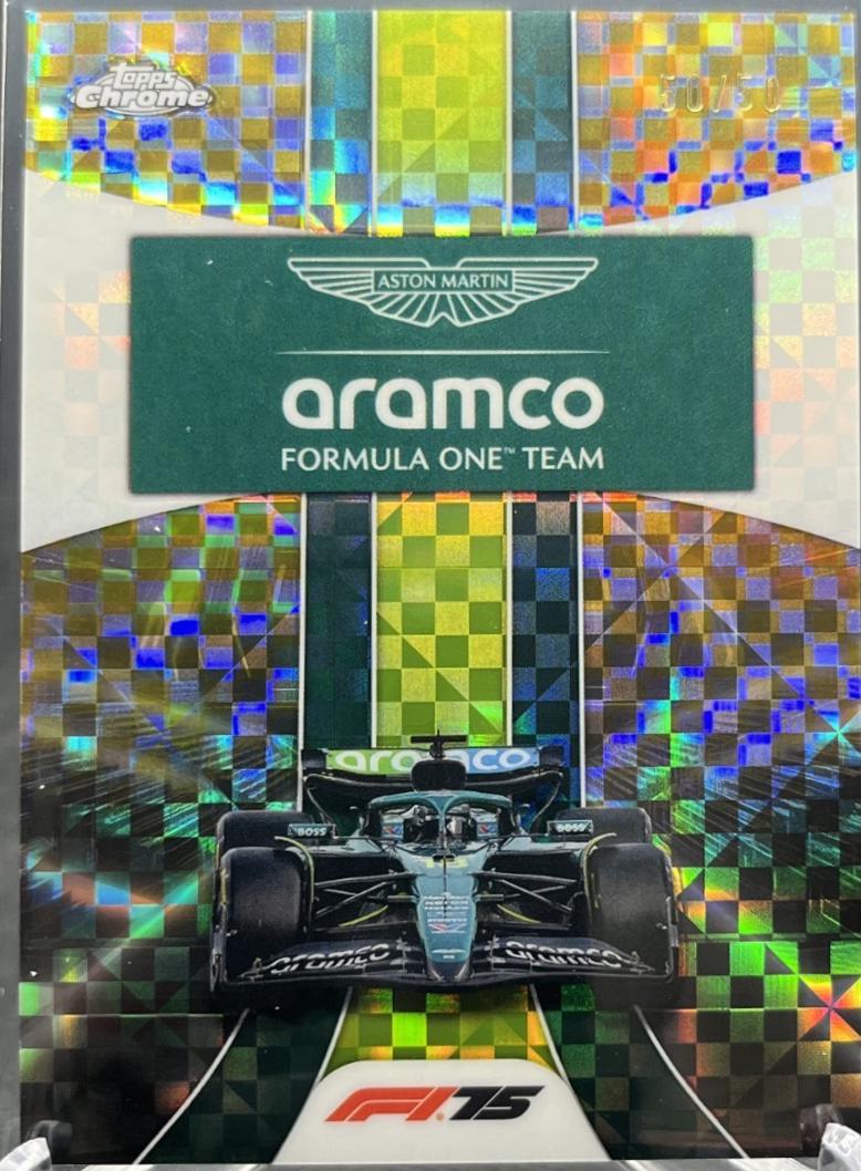 Aston Martin Aramco [Gold Checker Flag Refractor] #178