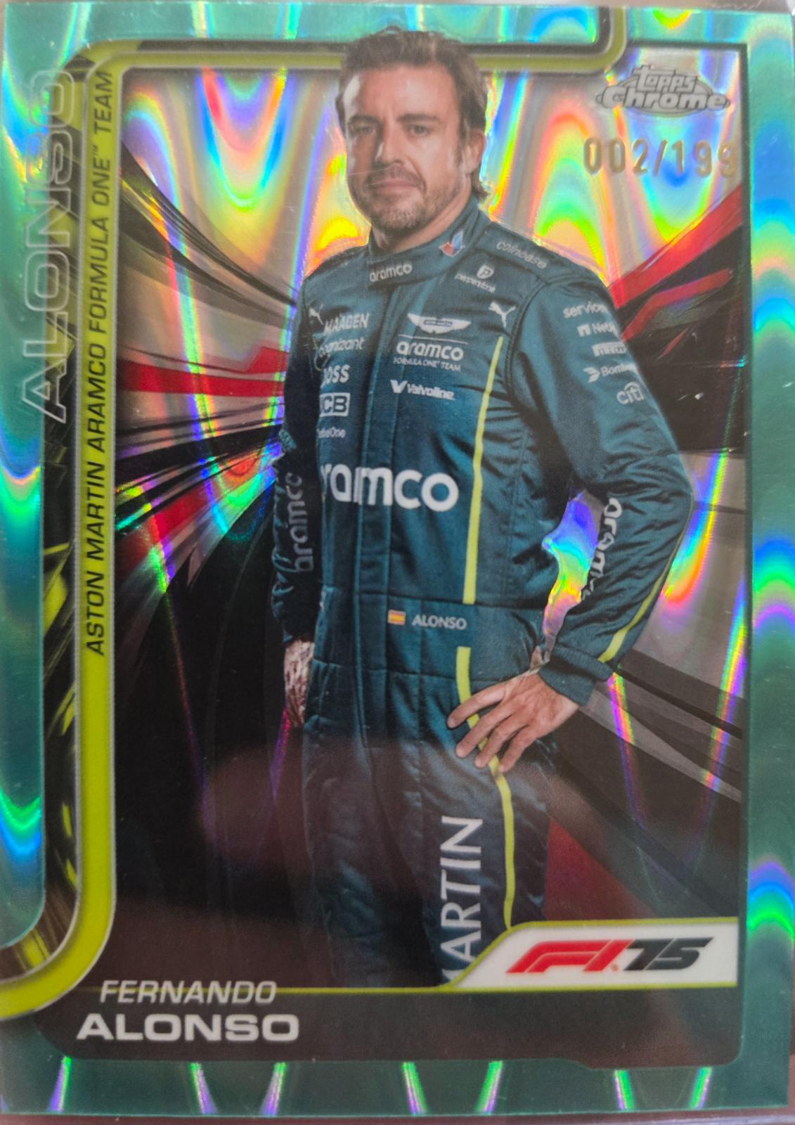 Fernando Alonso [Aqua Raywave Refractor] #9