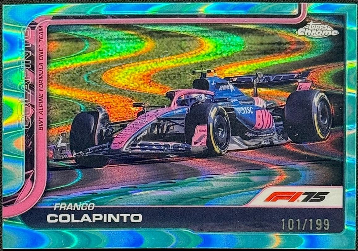 Franco Colapinto [Aqua Raywave Refractor] #87