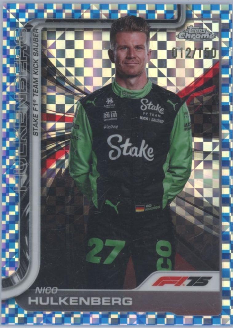 Nico Hulkenberg [Blue Checker Flag Refractor] #19