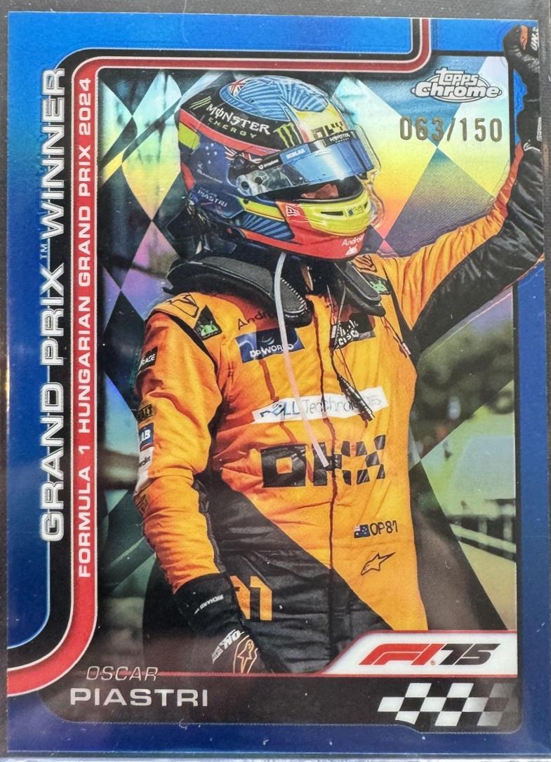 Oscar Piastri [Blue Refractor] #105
