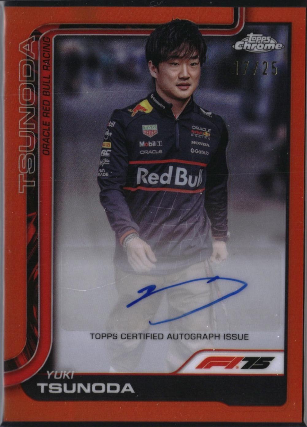 Yuki Tsunoda [Orange Refractor] #CAC-TSU