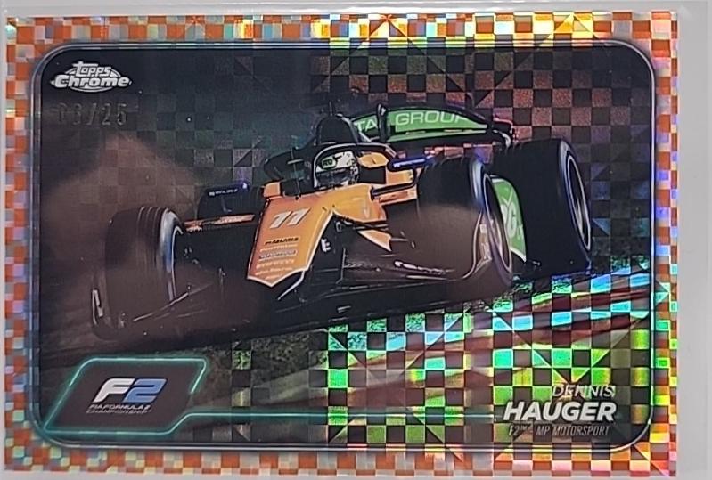 Dennis Hauger [Checker Flag Orange Refractor] #95