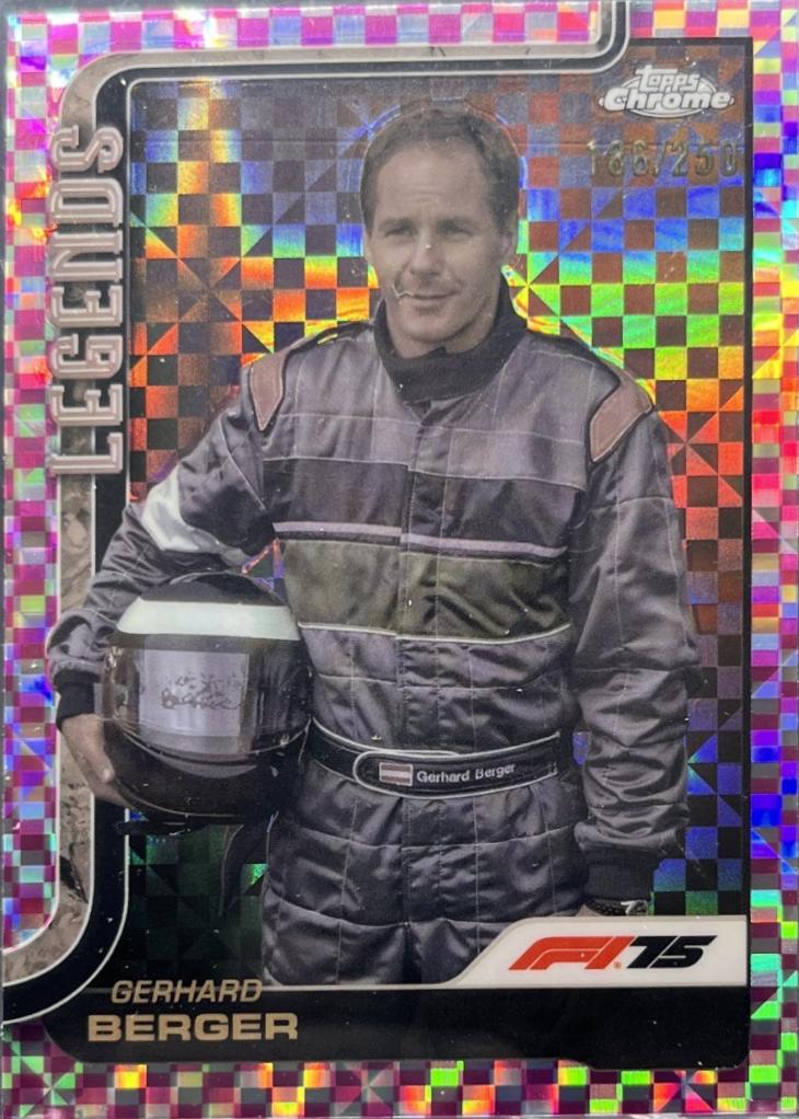 Gerhard Berger [Pink Checker Flag Refractor] #153
