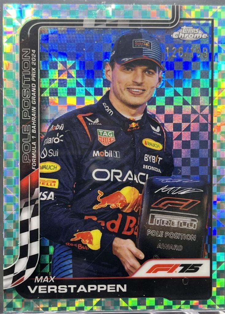 Max Verstappen [Aqua Checker Flag Refractor] #117