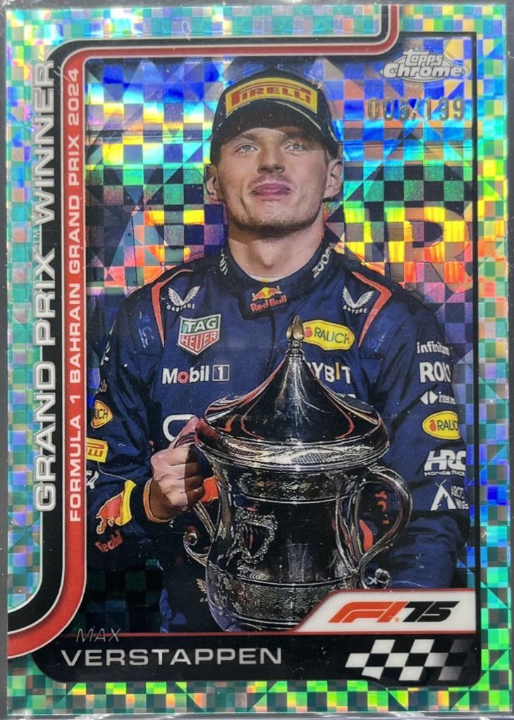 Max Verstappen [Aqua Checker Flag Refractor] #93