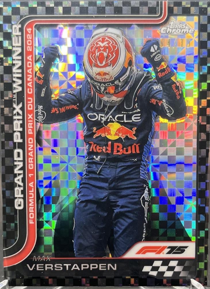 Max Verstappen [Black Checker Flag Refractor] #101