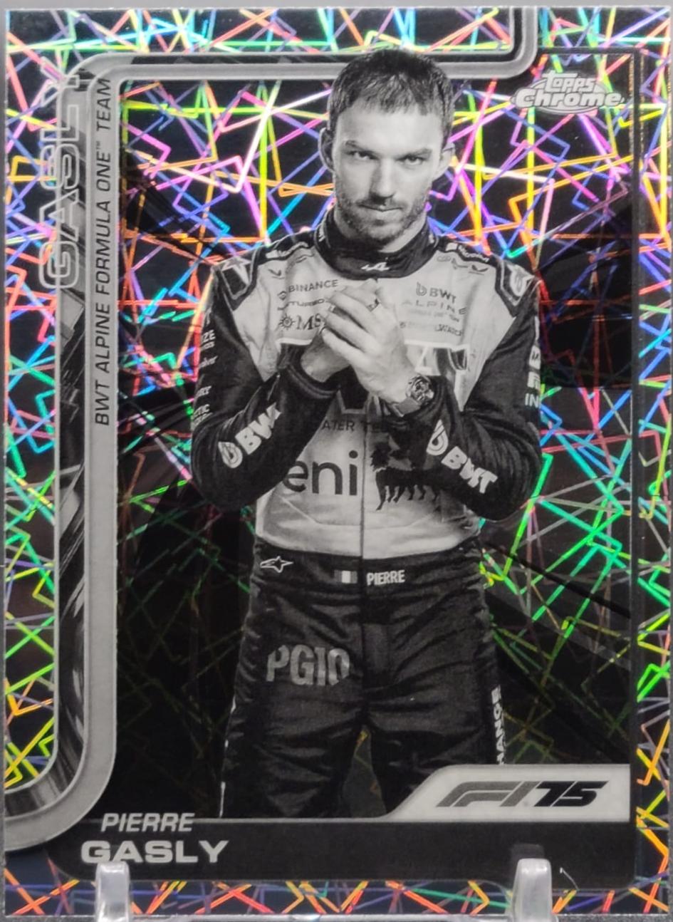 Pierre Gasly [Black White Lazer Refractor] #16