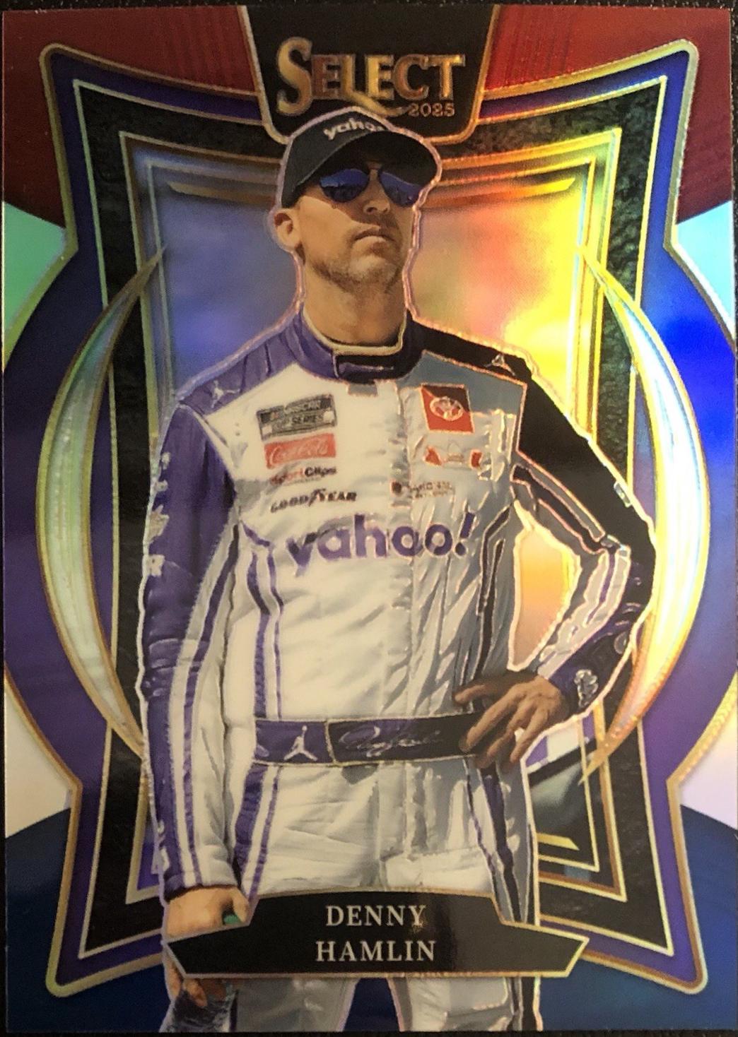 Denny Hamlin [Red Blue Prizm] #89