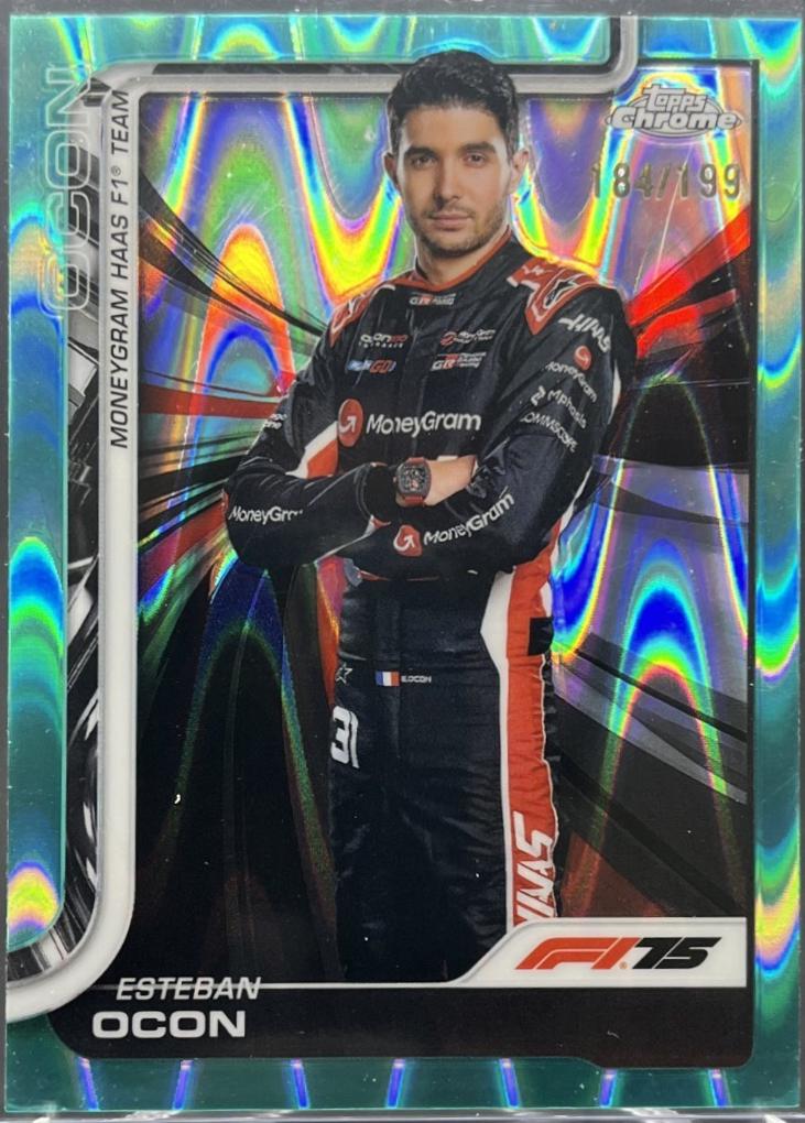 Esteban Ocon [Aqua Raywave Refractor] #13