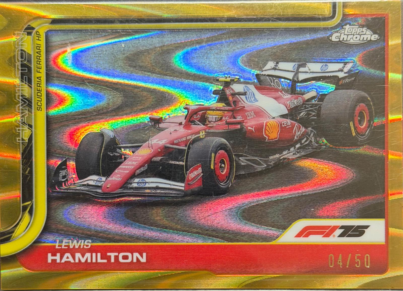 Lewis Hamilton [Gold RayWave Refractor] #76