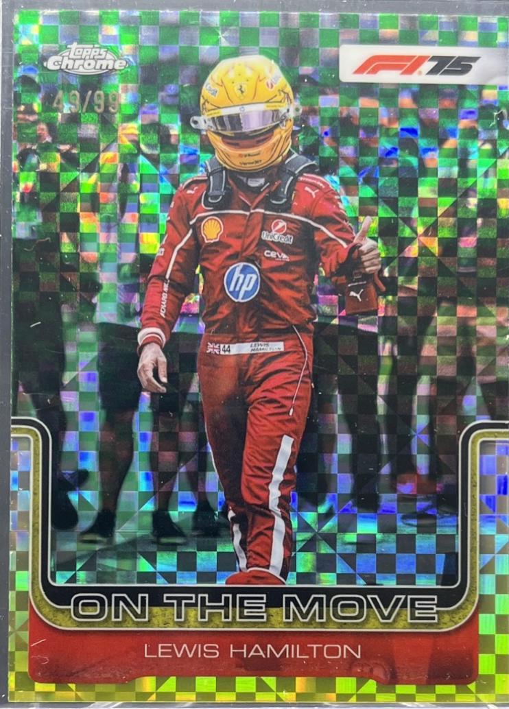 Lewis Hamilton [Green Checker Flag Refractor] #191