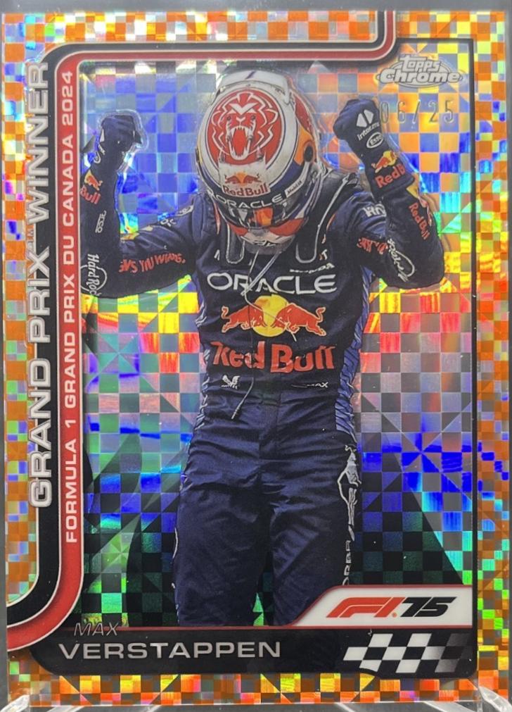 Max Verstappen [Orange Checker Flag Refractor] #101