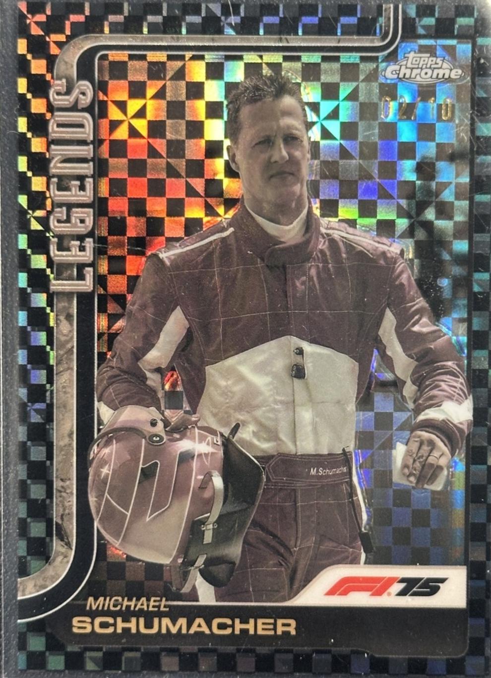 Michael Schumacher [Black Checker Flag Refractor] #158