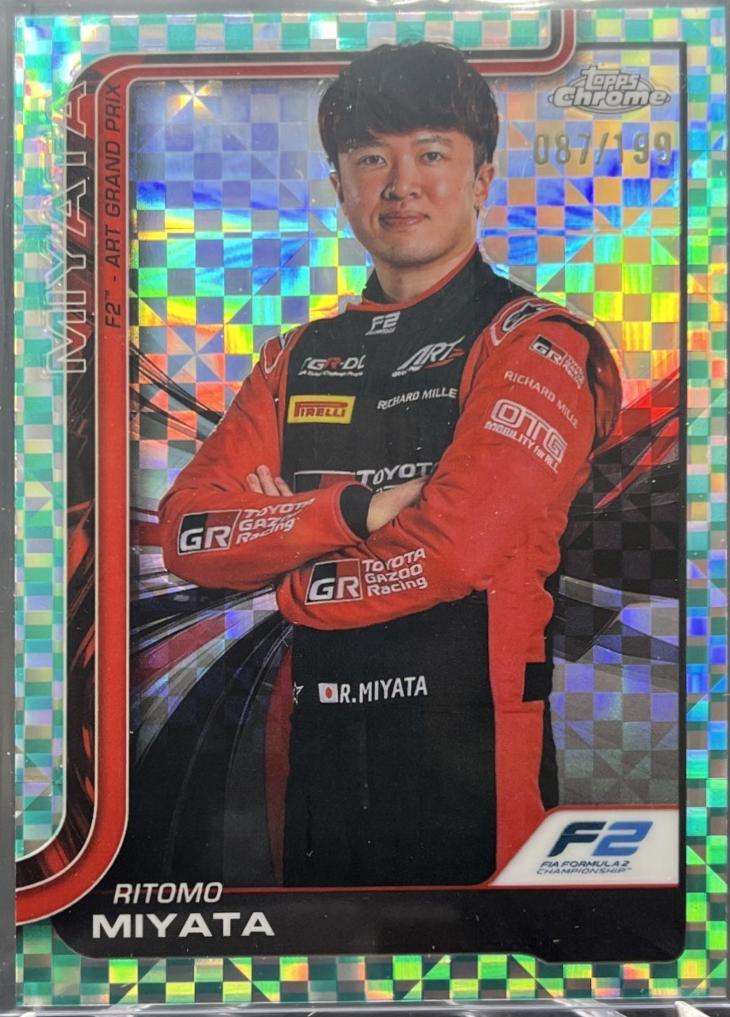 Ritomo Miyata [Aqua Checker Flag Refractor] #33