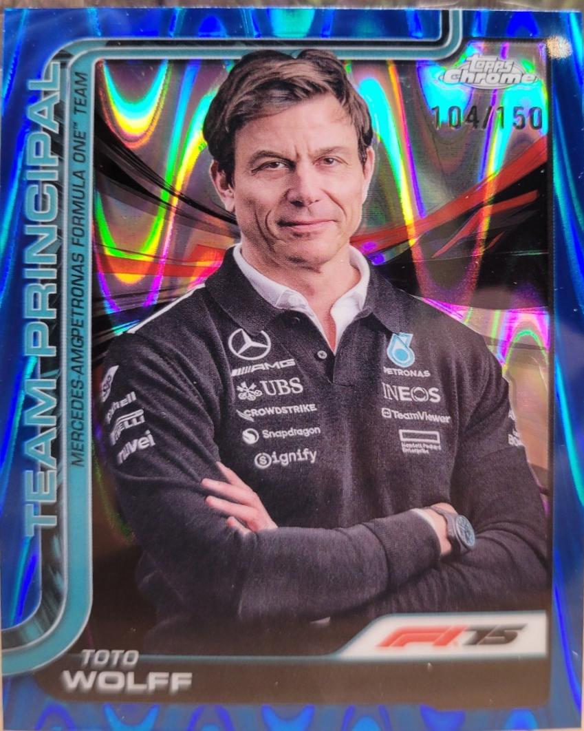 Toto Wolff [Blue RayWave Refractor] #195