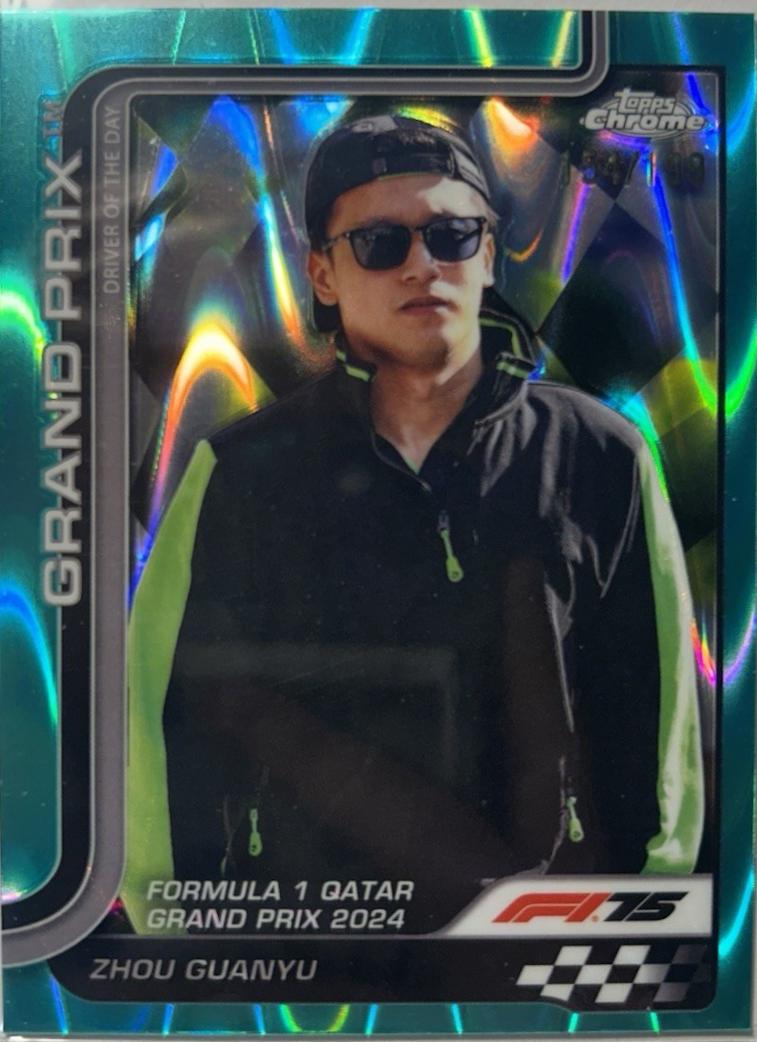 Zhou Guanyu [Aqua Raywave Refractor] #144