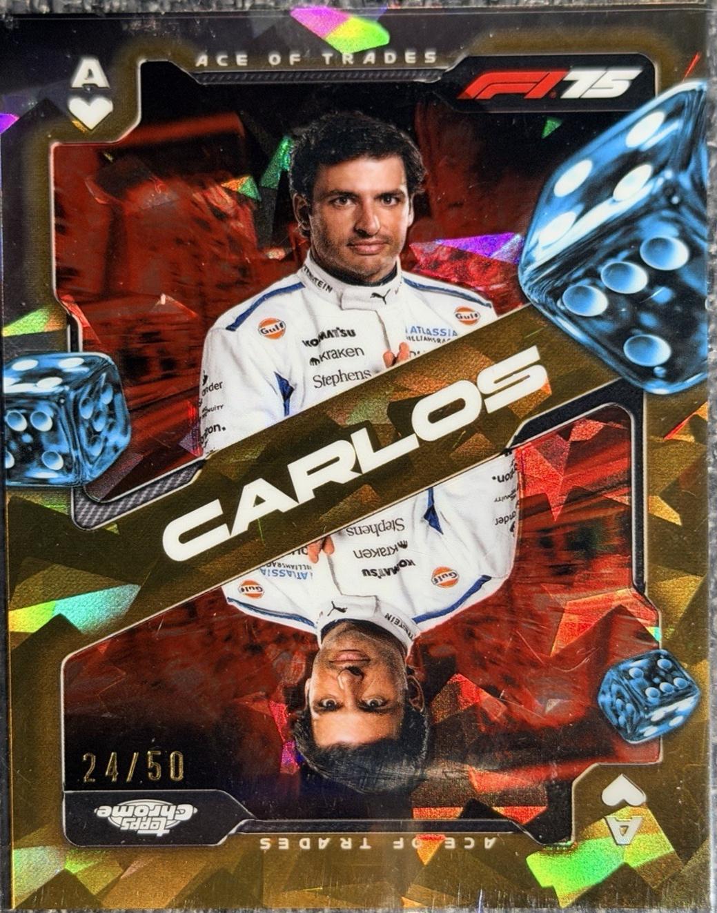 Carlos Sainz [Gold Refractor] #SCA-7